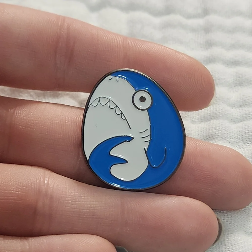 3 for $15/ 5 for $20 Pin- Funny Shark